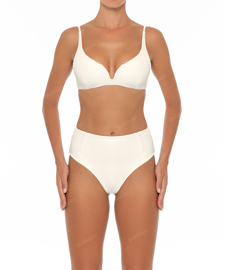 BSWS-B40 Darted High Rise Bikini Bottom