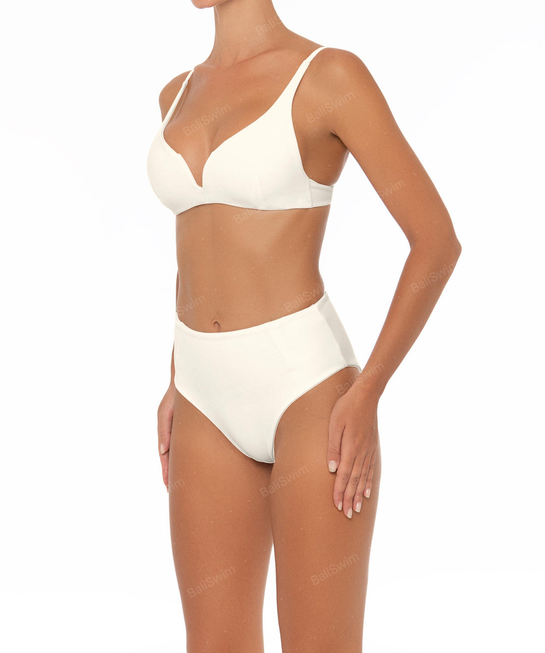 BSWS-B40 Darted High Rise Bikini Bottom