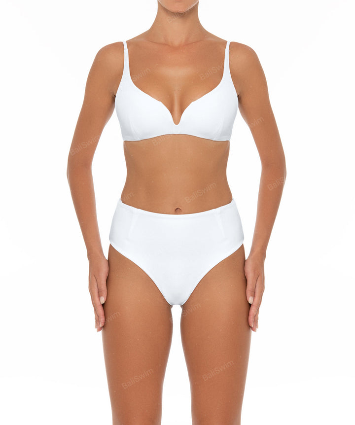 BSWS-B40 Darted High Rise Bikini Bottom