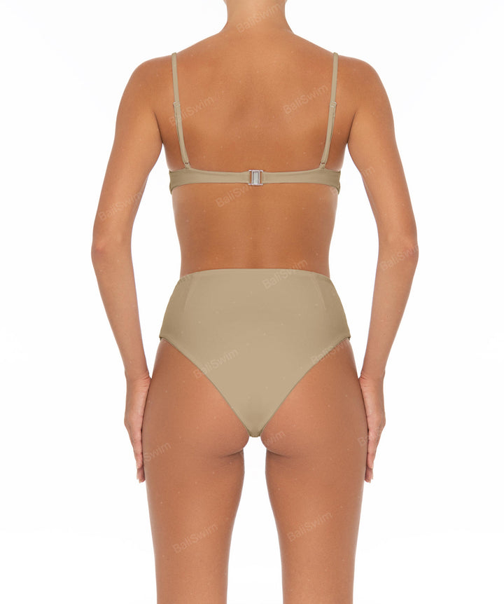 BSWS-B40 Darted High Rise Bikini Bottom