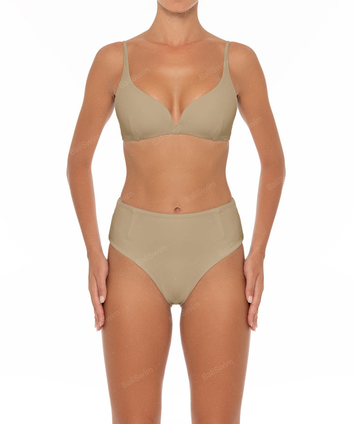 BSWS-B40 Darted High Rise Bikini Bottom