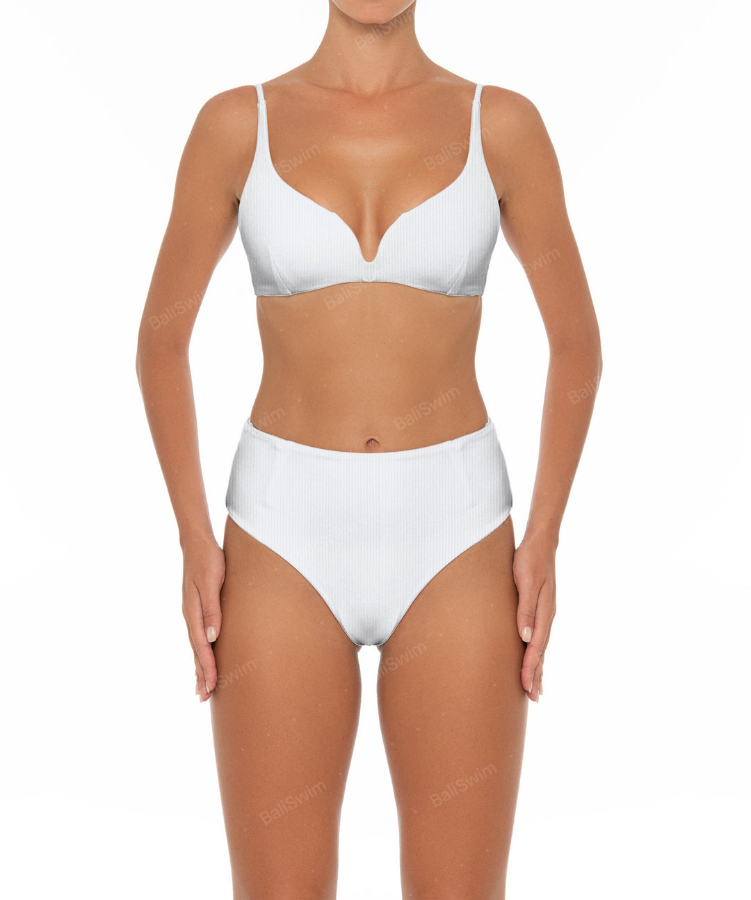 BSWS-B40 Darted High Rise Bikini Bottom