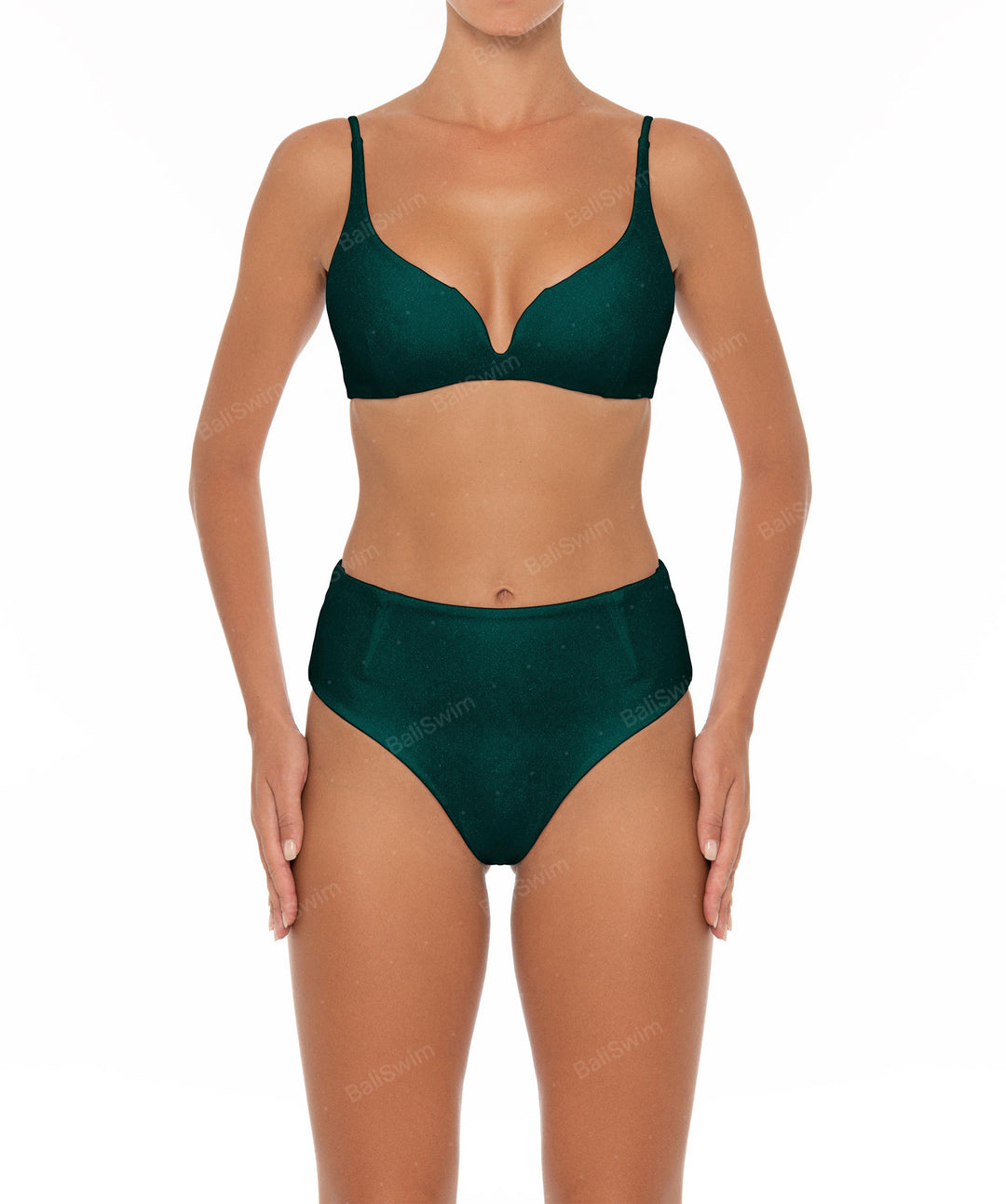 BSWS-B40 Darted High Rise Bikini Bottom