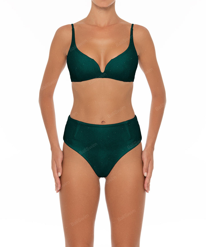 BSWS-B40 Darted High Rise Bikini Bottom