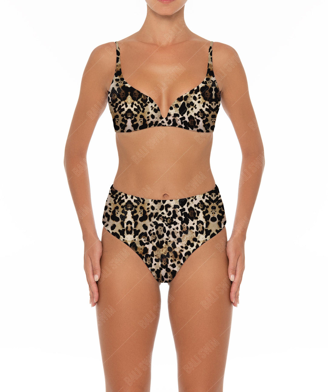 BSWS-B40 Darted High Rise Bikini Bottom