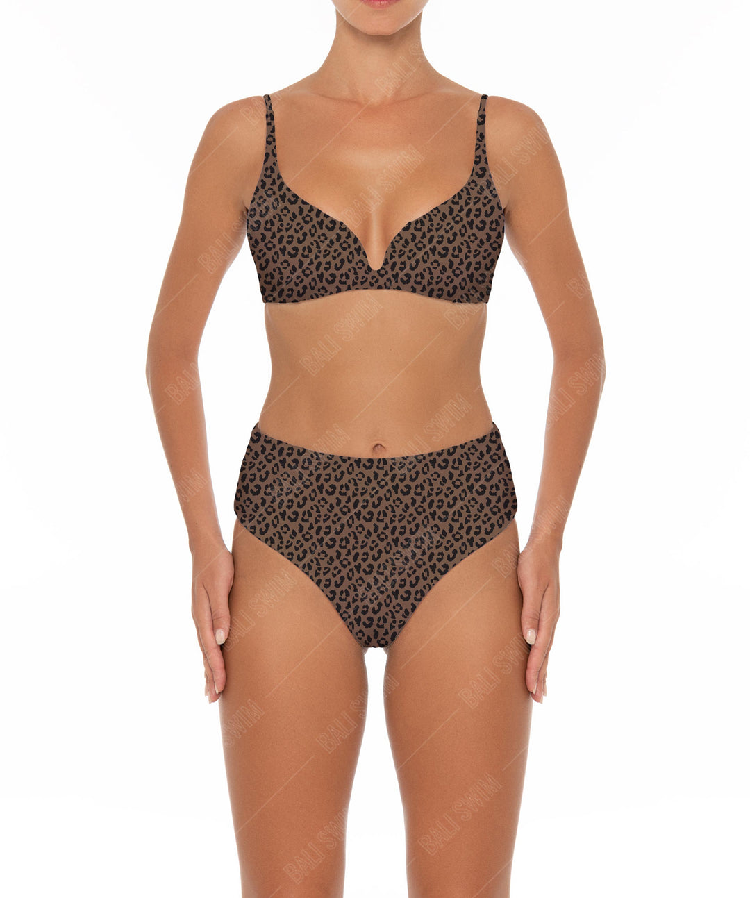 BSWS-B40 Darted High Rise Bikini Bottom
