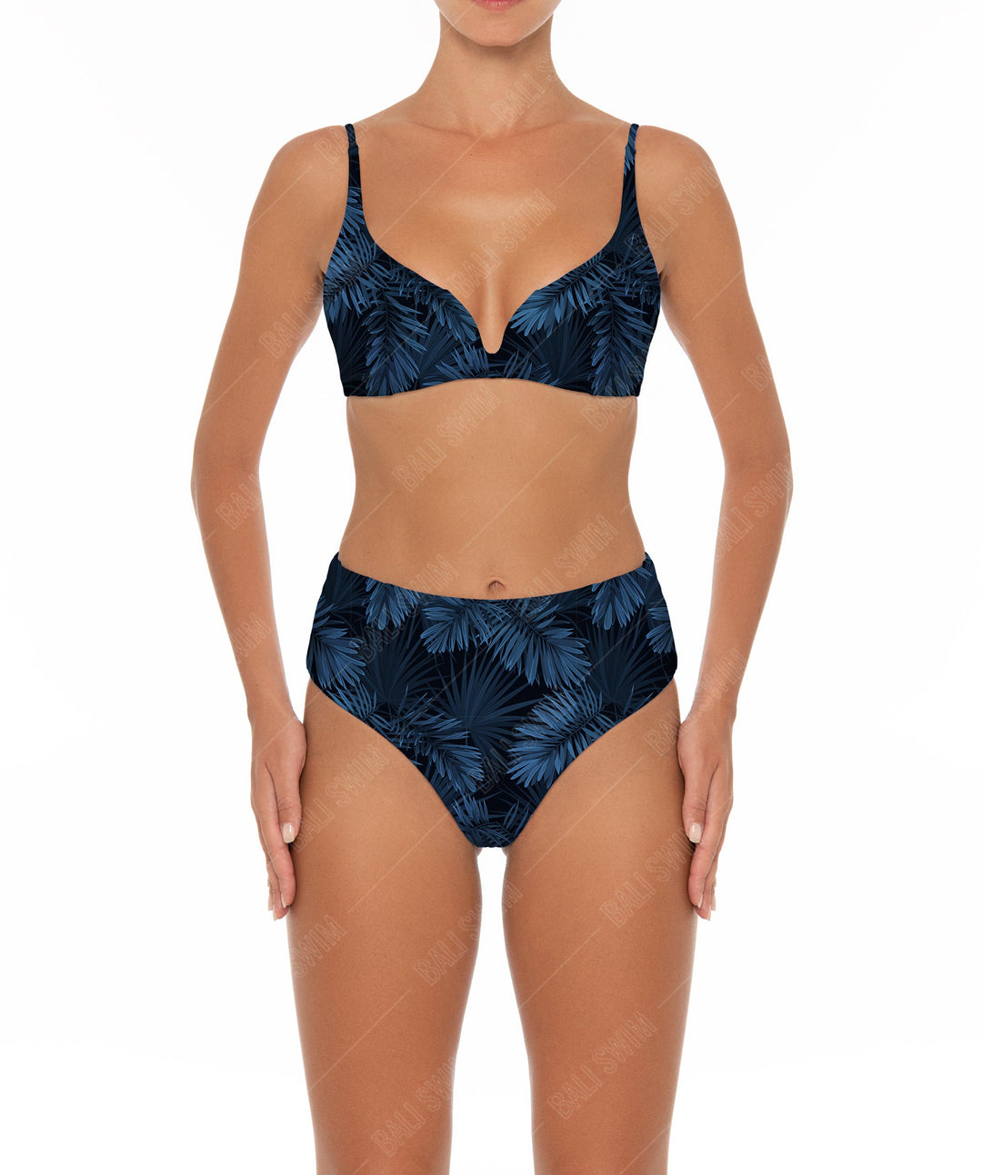 BSWS-B40 Darted High Rise Bikini Bottom