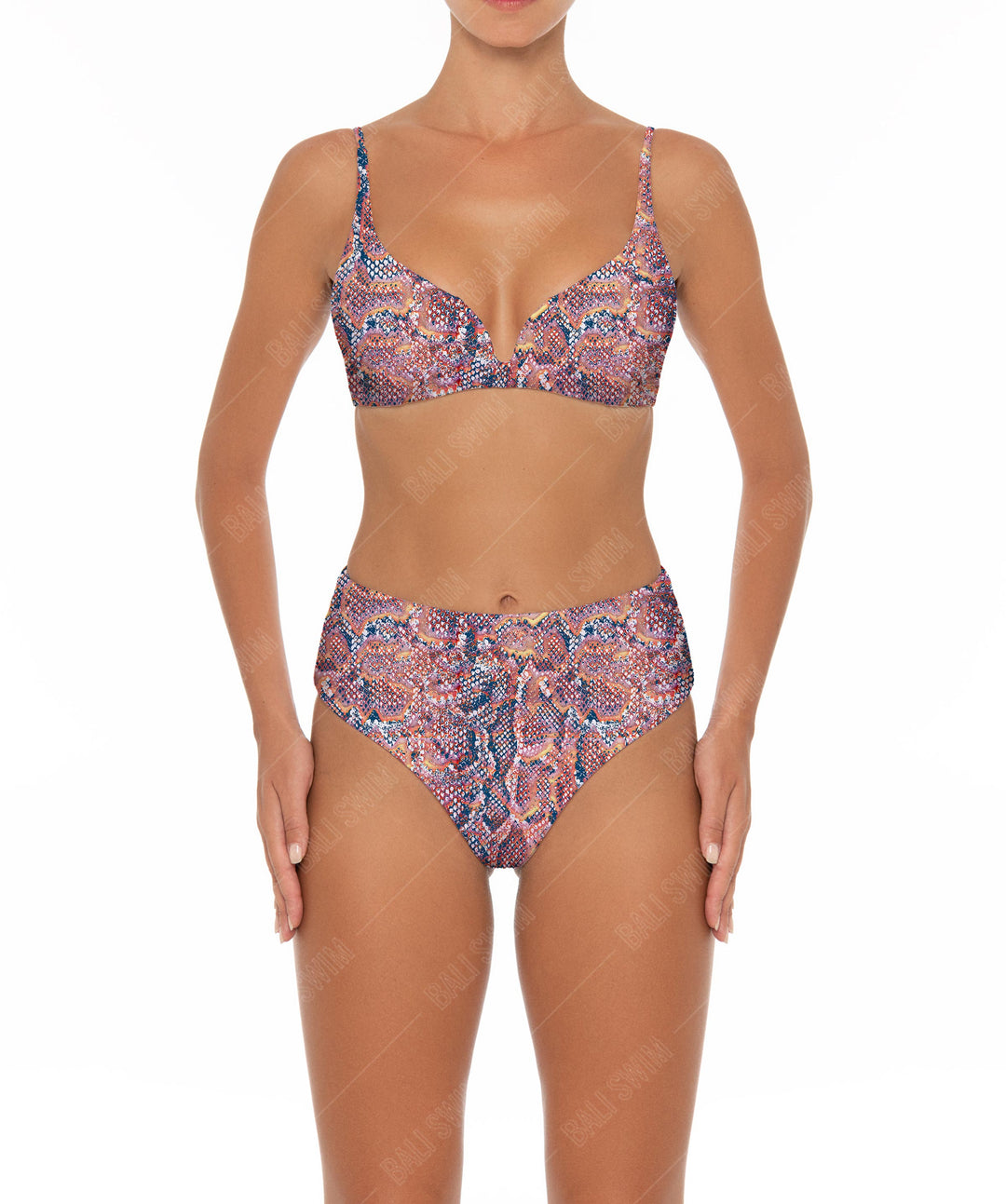 BSWS-B40 Darted High Rise Bikini Bottom