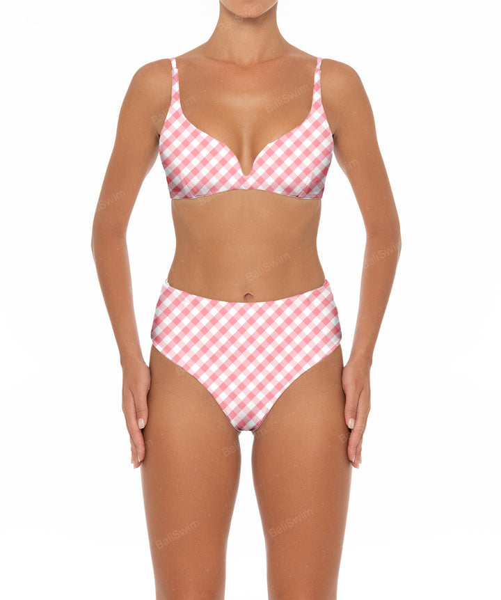 BSWS-B40 Darted High Rise Bikini Bottom