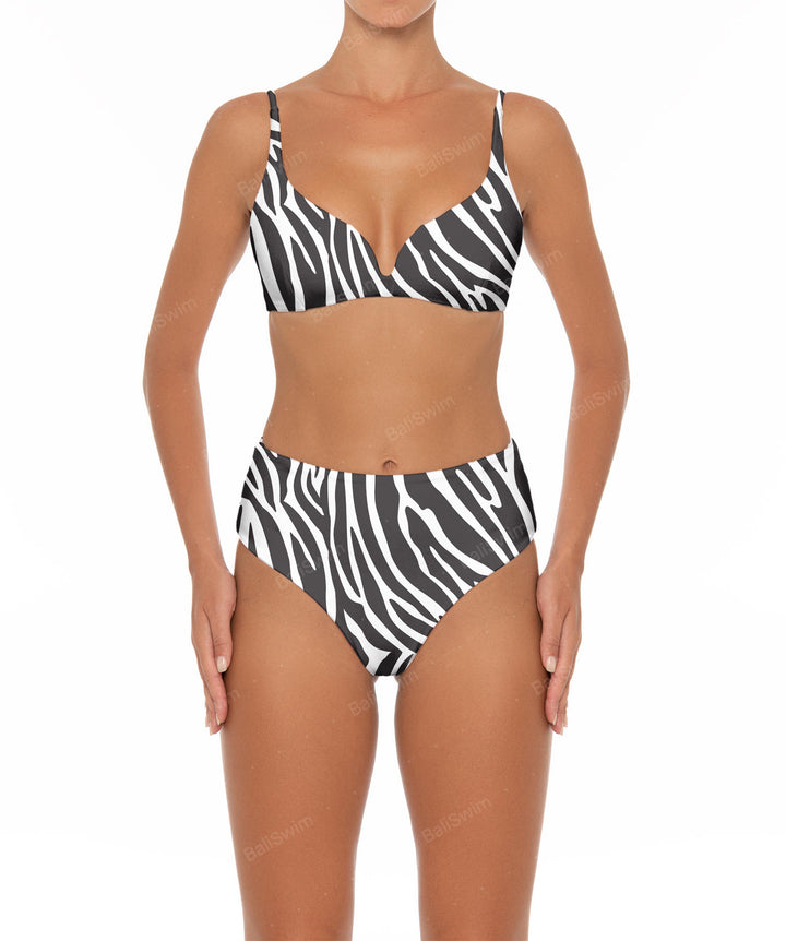 BSWS-B40 Darted High Rise Bikini Bottom