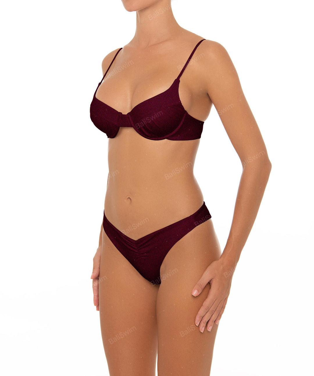 BSWS-B52 Front Gathered Bikini Bottom