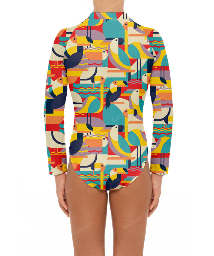 BSGS-RS02 Girl's Rash Guard One Piece