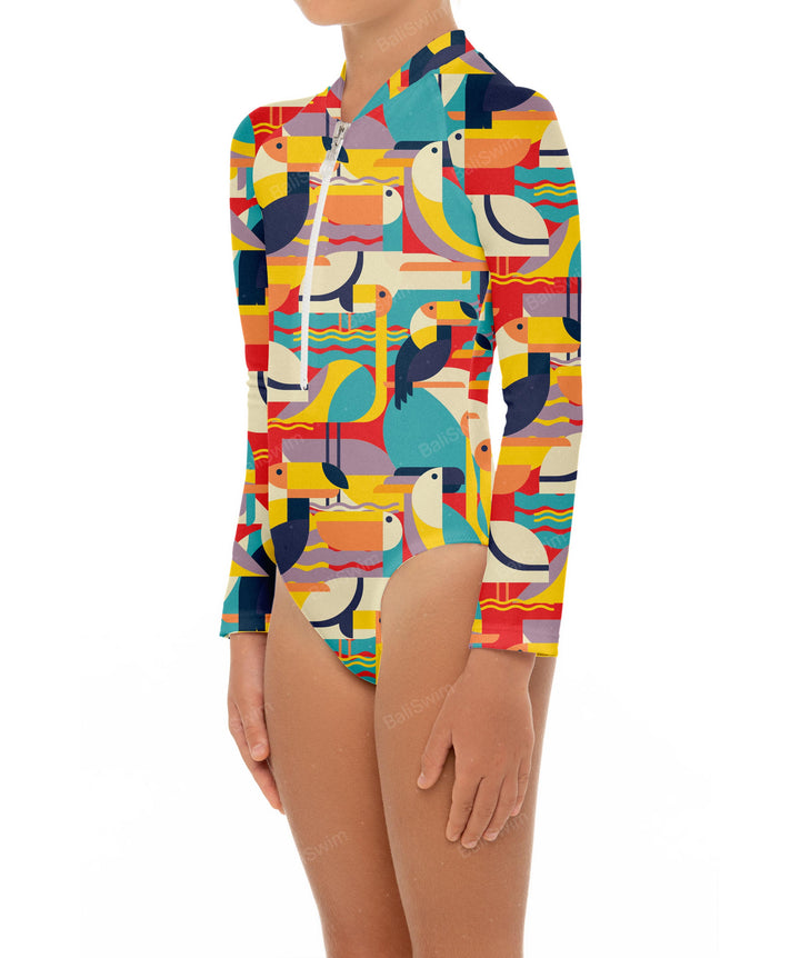 BSGS-RS02 Girl's Rash Guard One Piece