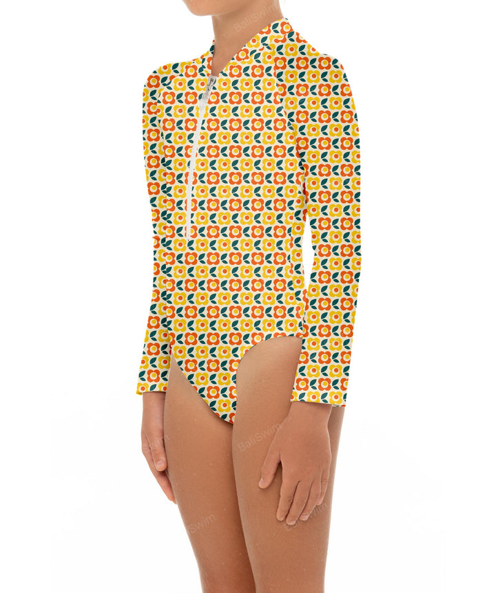 BSGS-RS02 Girl's Rash Guard One Piece