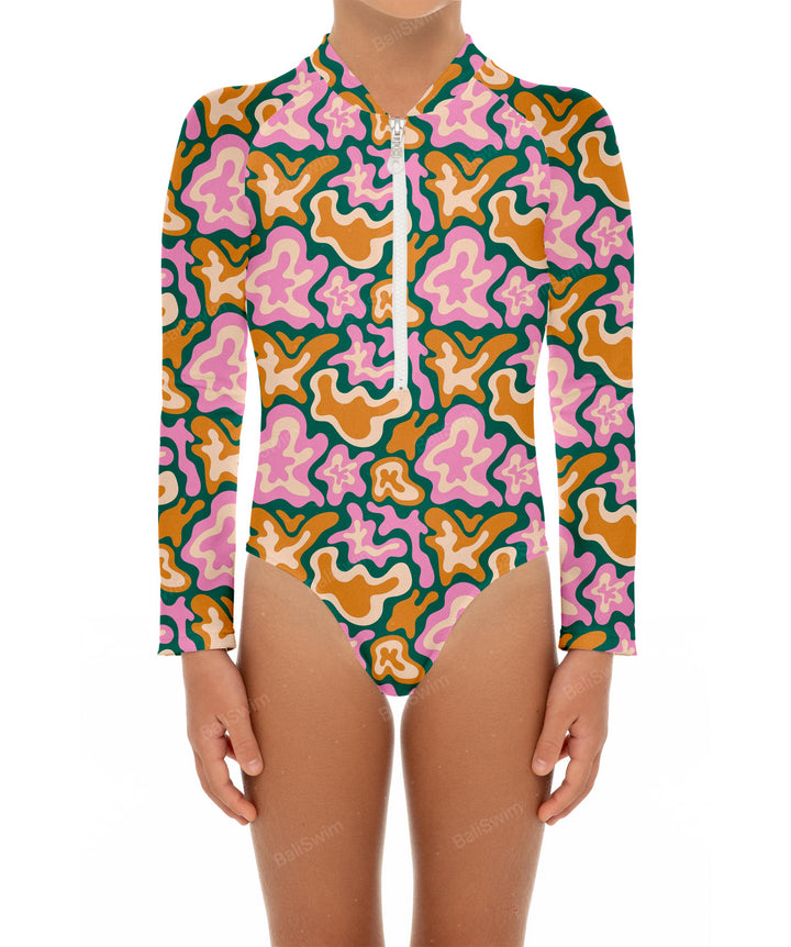 BSGS-RS02 Girl's Rash Guard One Piece