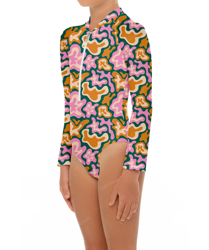 BSGS-RS02 Girl's Rash Guard One Piece