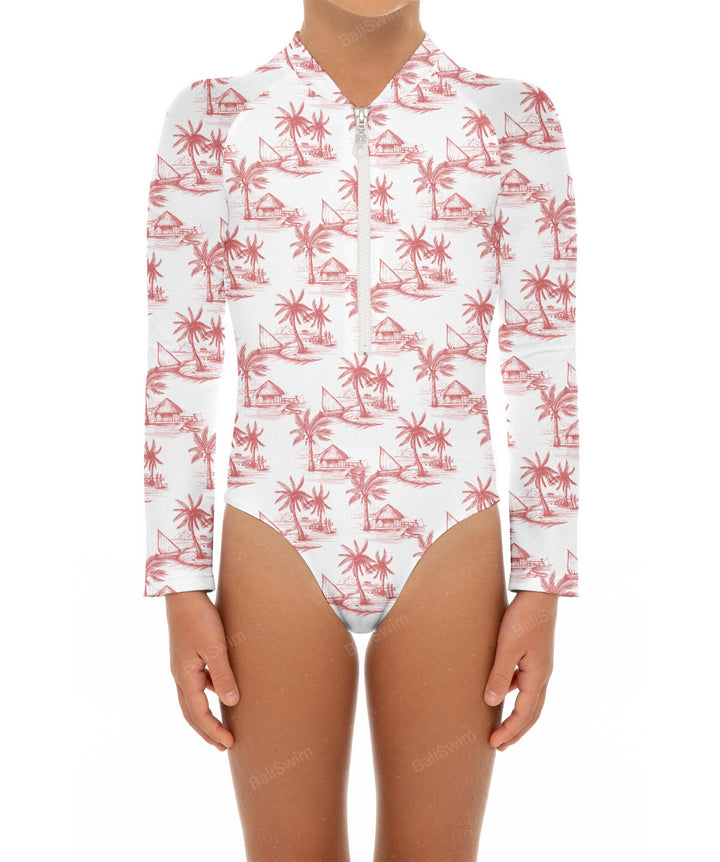 BSGS-RS02 Girl's Rash Guard One Piece
