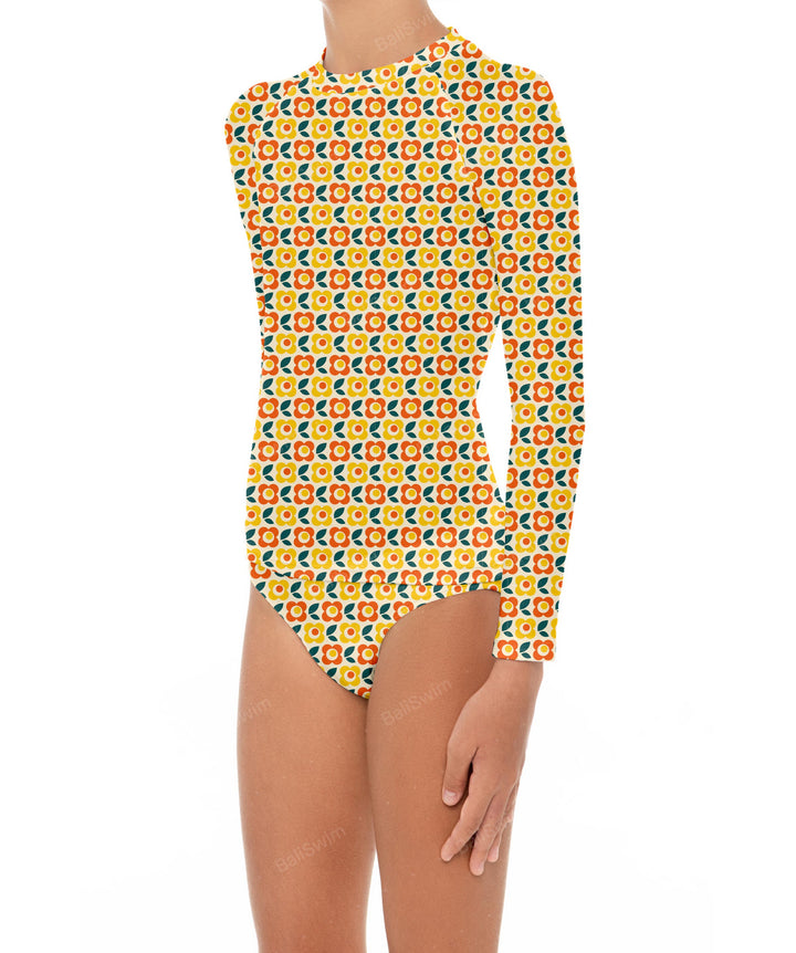 BSGS-RT03 Girl's Rash Guard Top