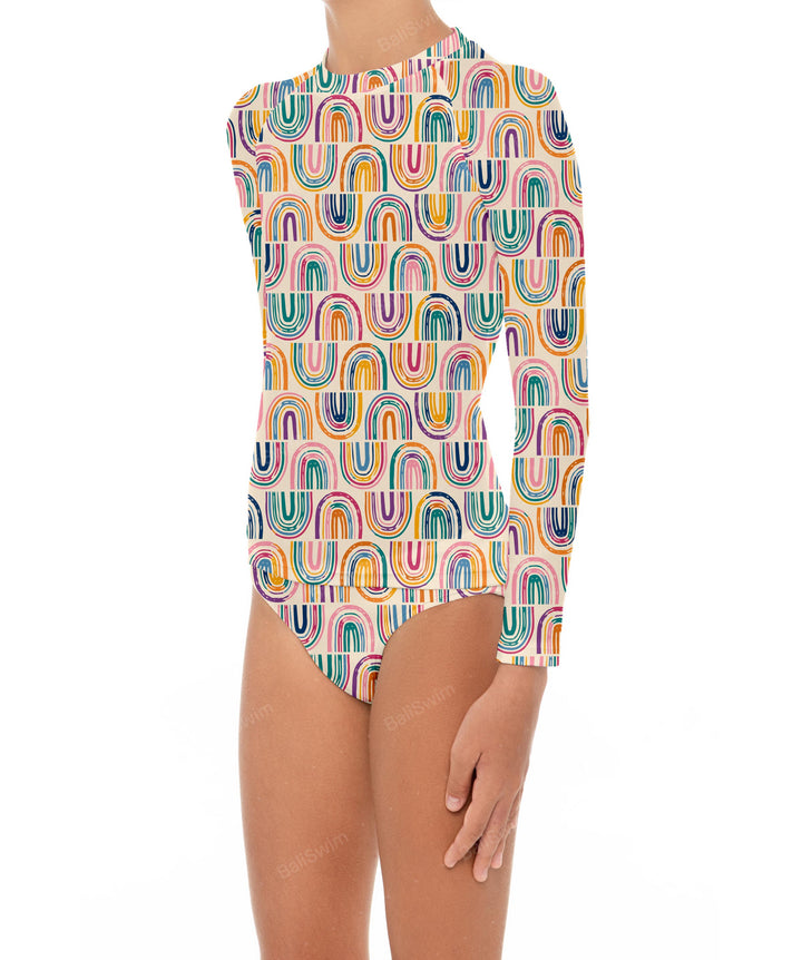 BSGS-RT03 Girl's Rash Guard Top