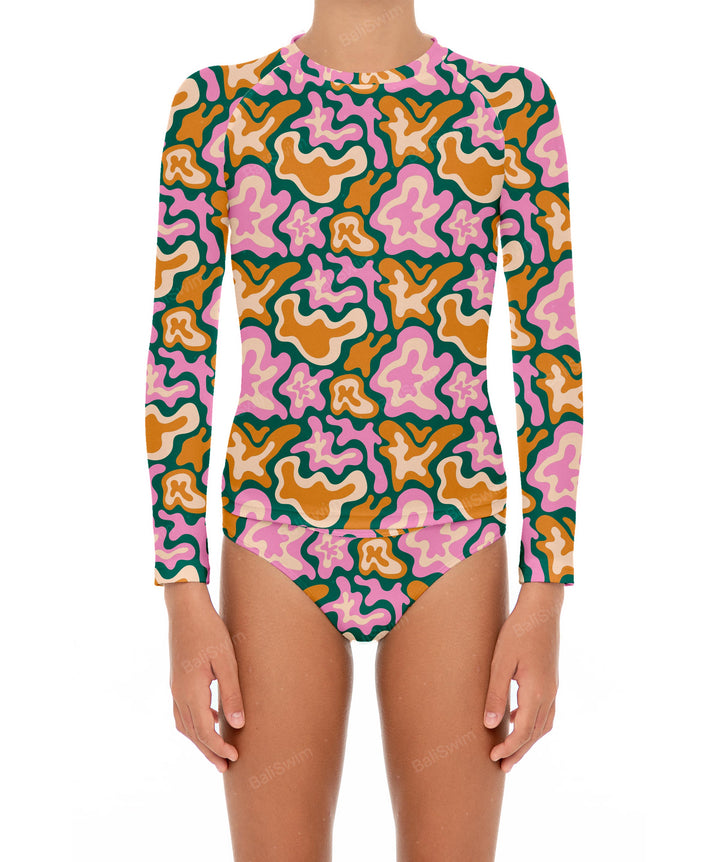 BSGS-RT03 Girl's Rash Guard Top