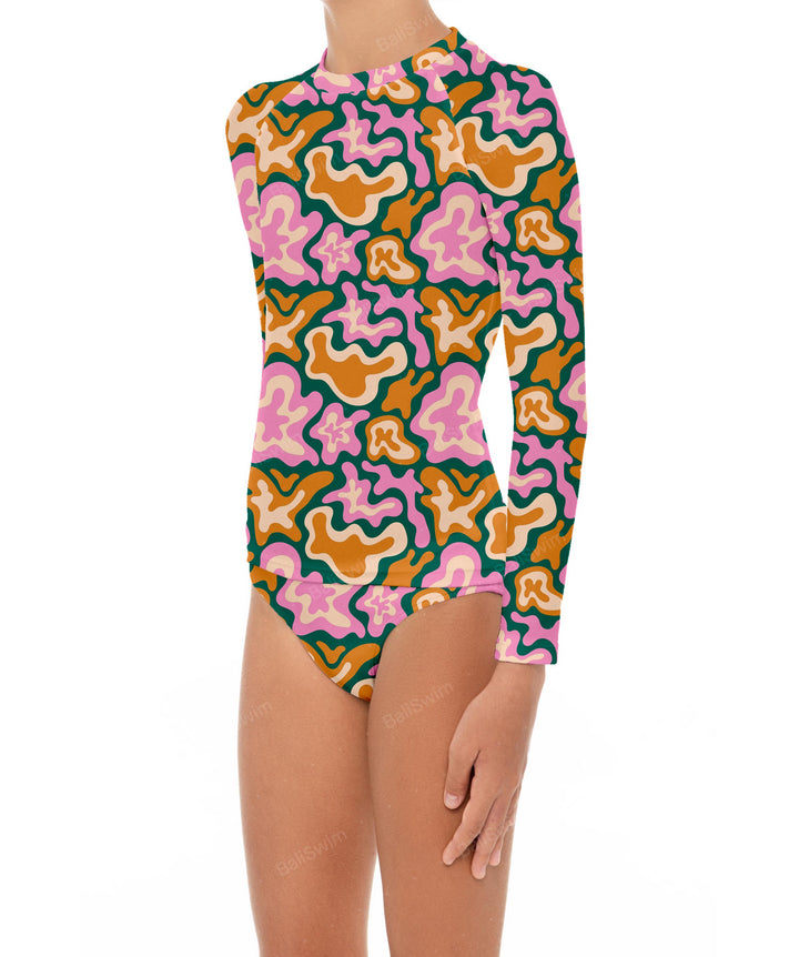 BSGS-RT03 Girl's Rash Guard Top