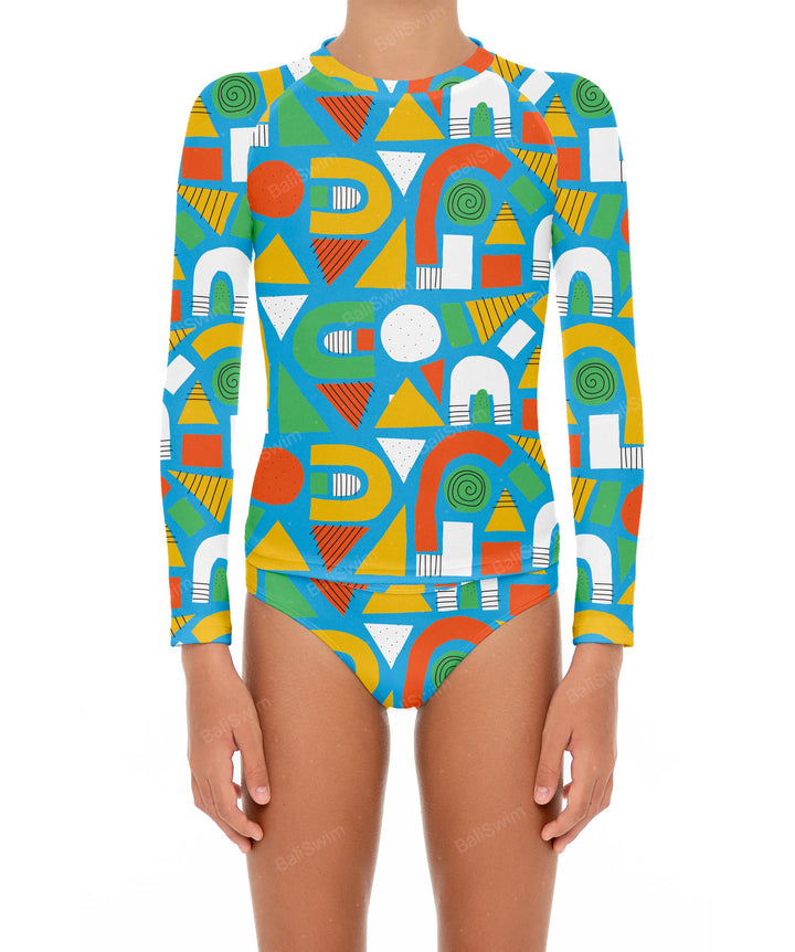 BSGS-RT03 Girl's Rash Guard Top