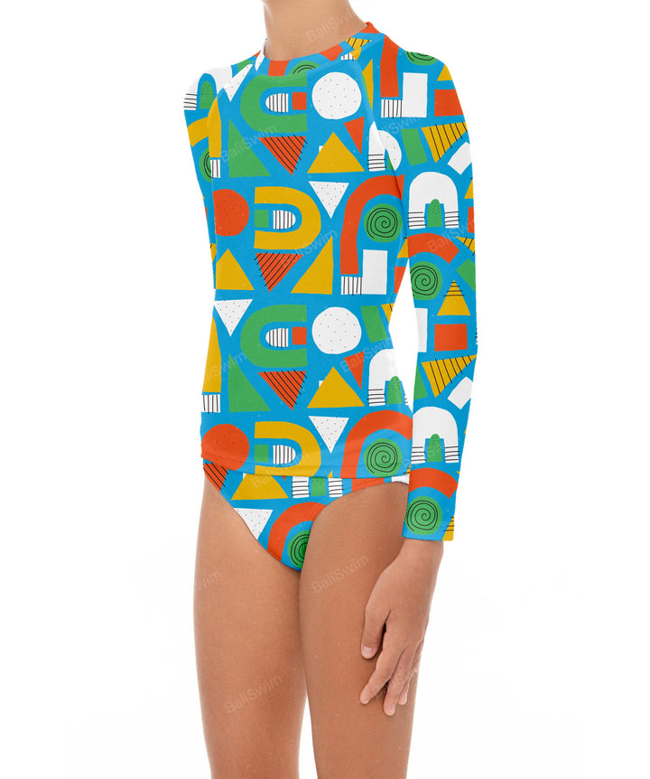BSGS-RT03 Girl's Rash Guard Top