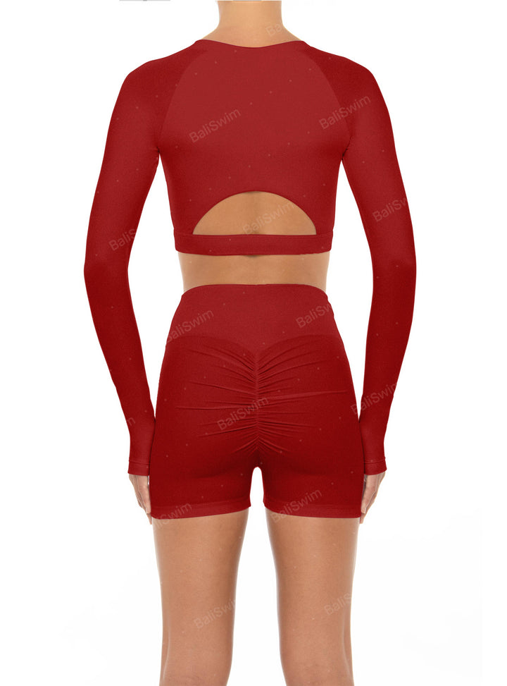 BSWA-T17rs Sports Crop Top - Ready Stock Bundle