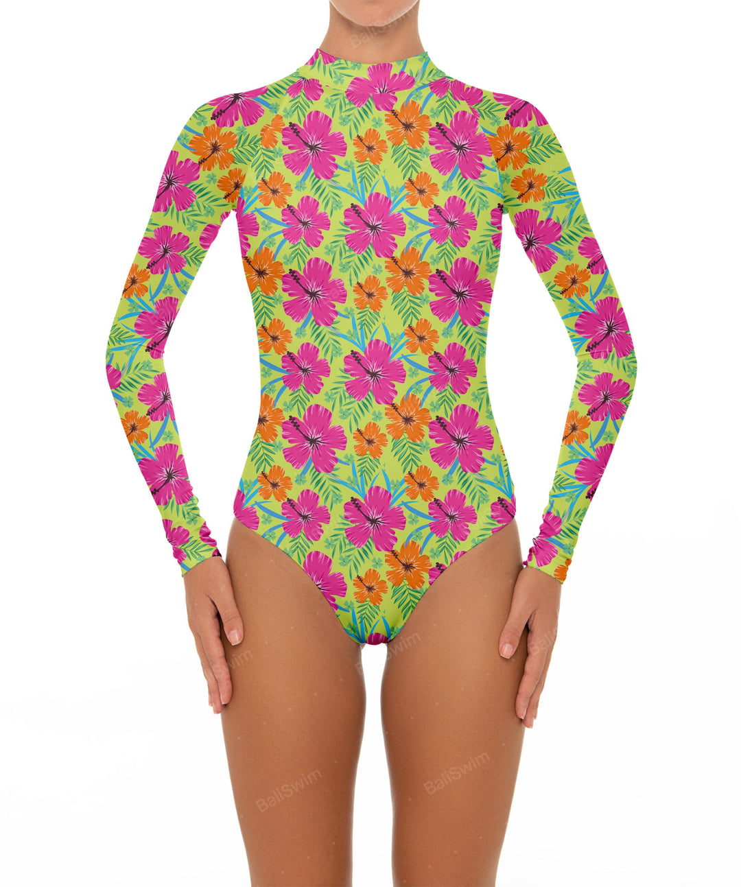 BSWS-R02 One Piece Long Sleeves Rash Guard