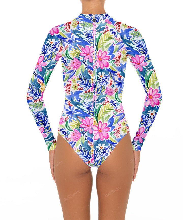 BSWS-R02 One Piece Long Sleeves Rash Guard