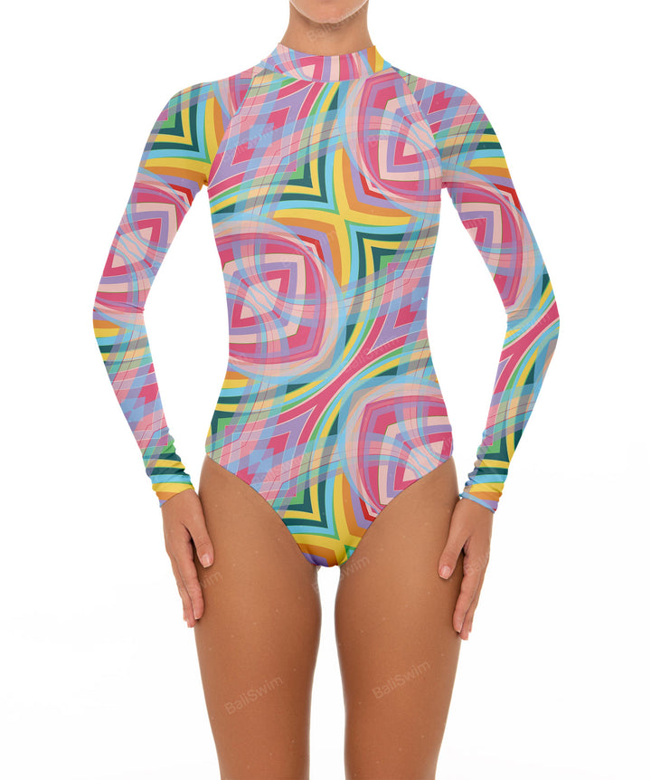 BSWS-R02 One Piece Long Sleeves Rash Guard