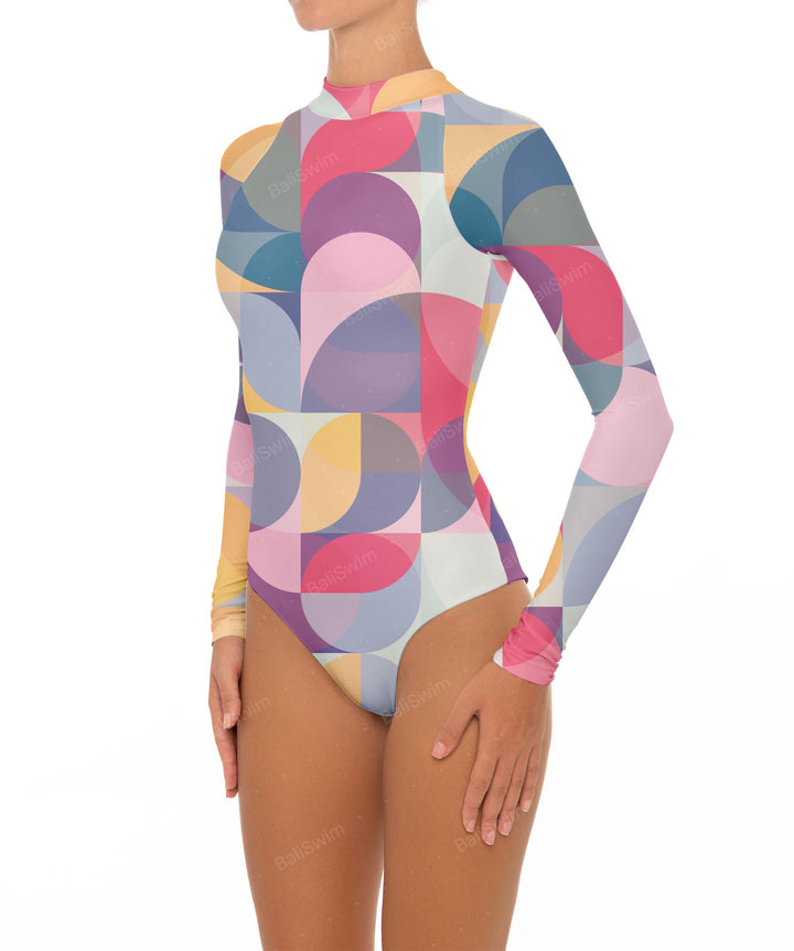 BSWS-R02 One Piece Long Sleeves Rash Guard