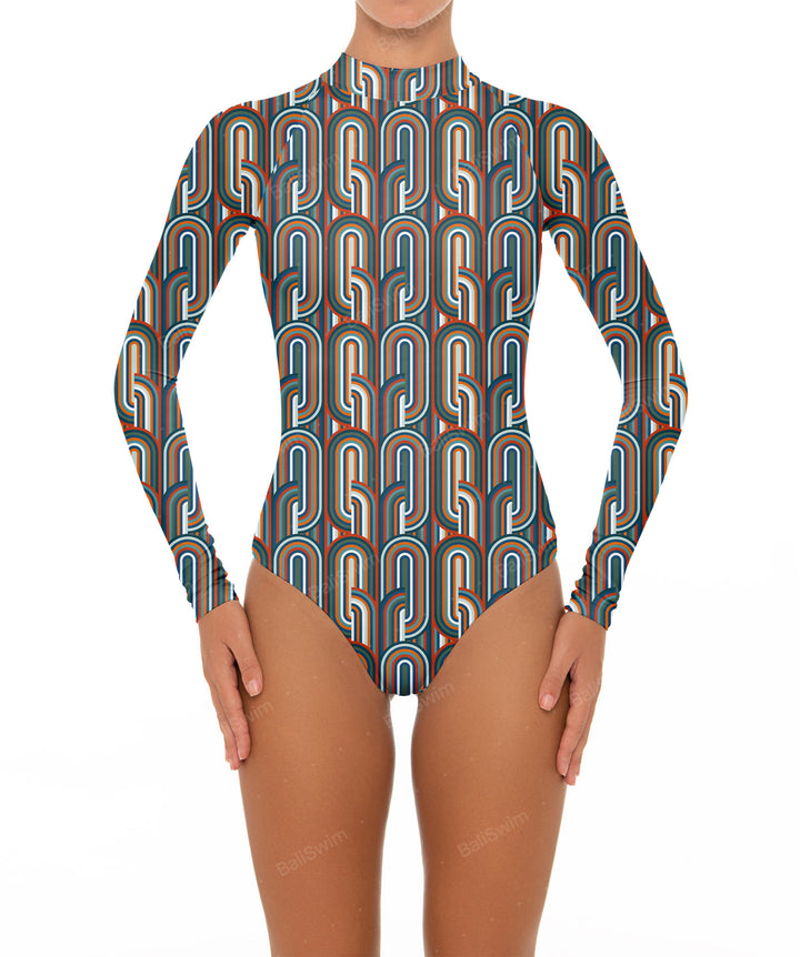 BSWS-R02 One Piece Long Sleeves Rash Guard