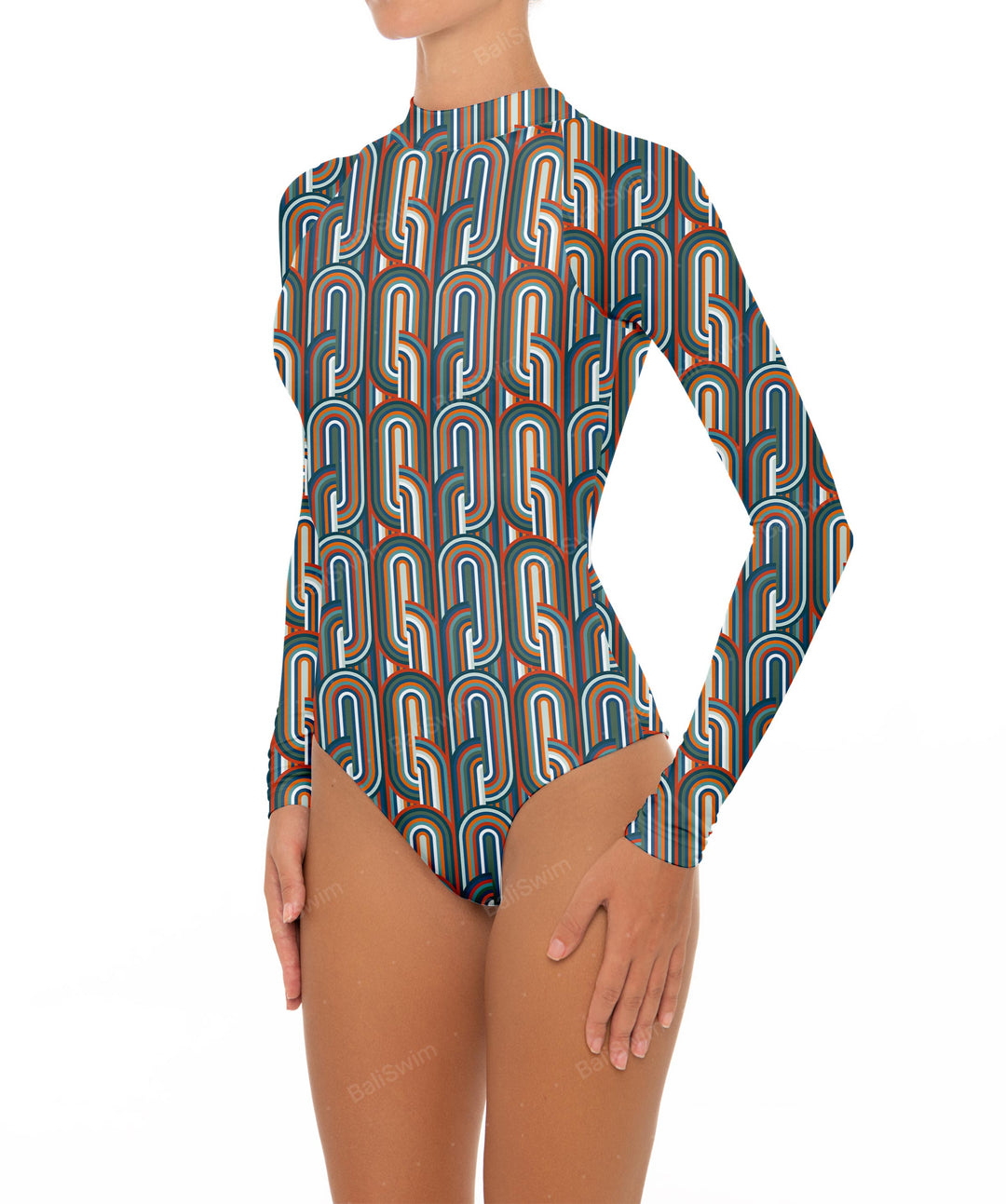 BSWS-R02 One Piece Long Sleeves Rash Guard