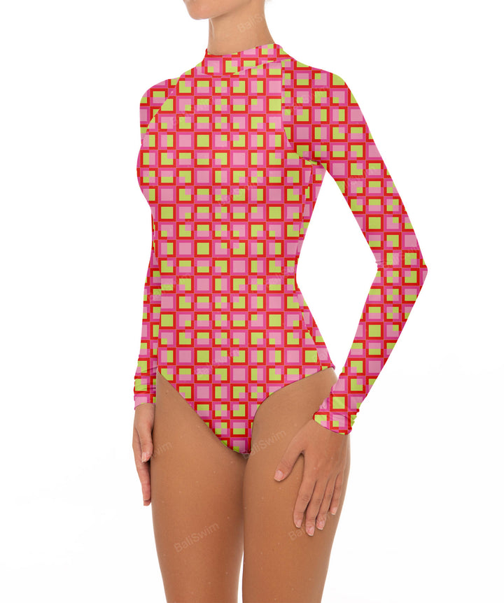 BSWS-R02 One Piece Long Sleeves Rash Guard