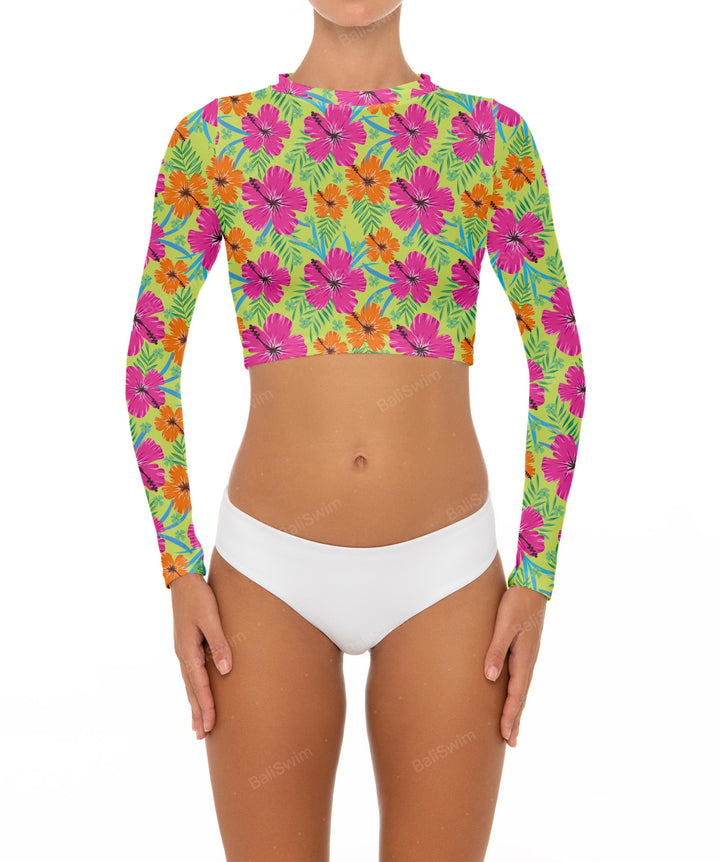 BSWS-R04 Long Sleeves Crop Rash Guard