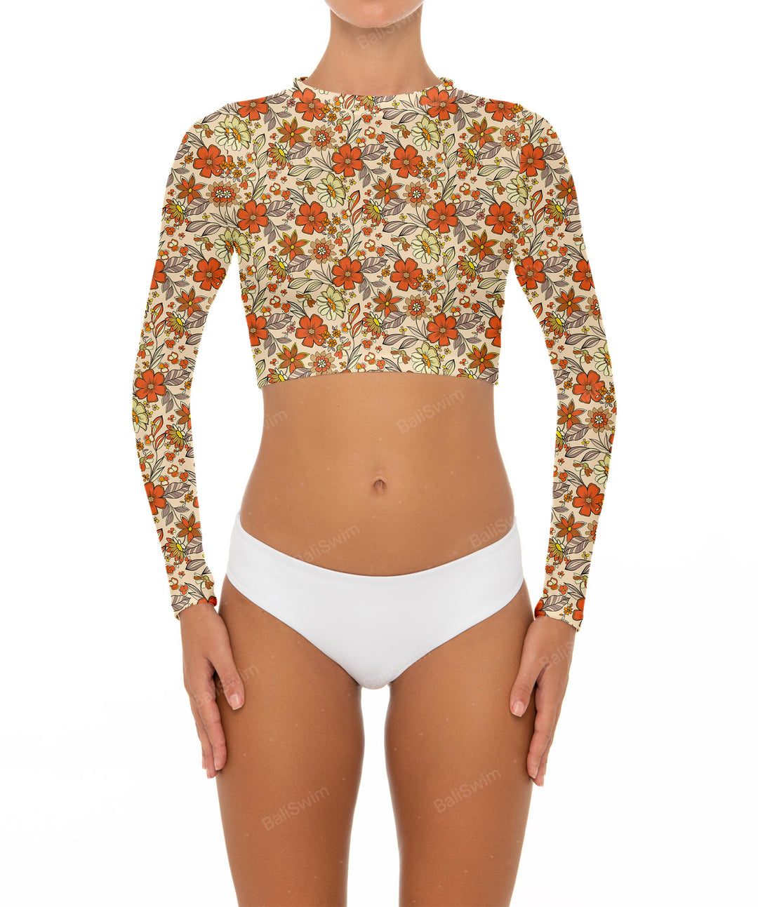 BSWS-R04 Long Sleeves Crop Rash Guard