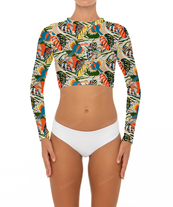 BSWS-R04 Long Sleeves Crop Rash Guard