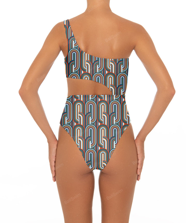 BSWS-S34 One Shoulder Swimsuit