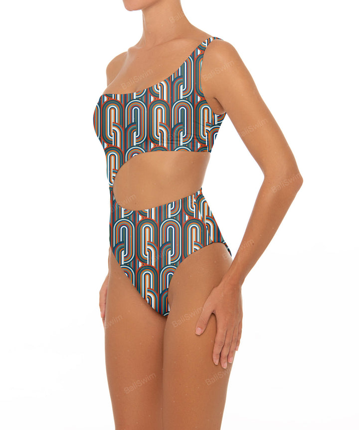 BSWS-S34 One Shoulder Swimsuit