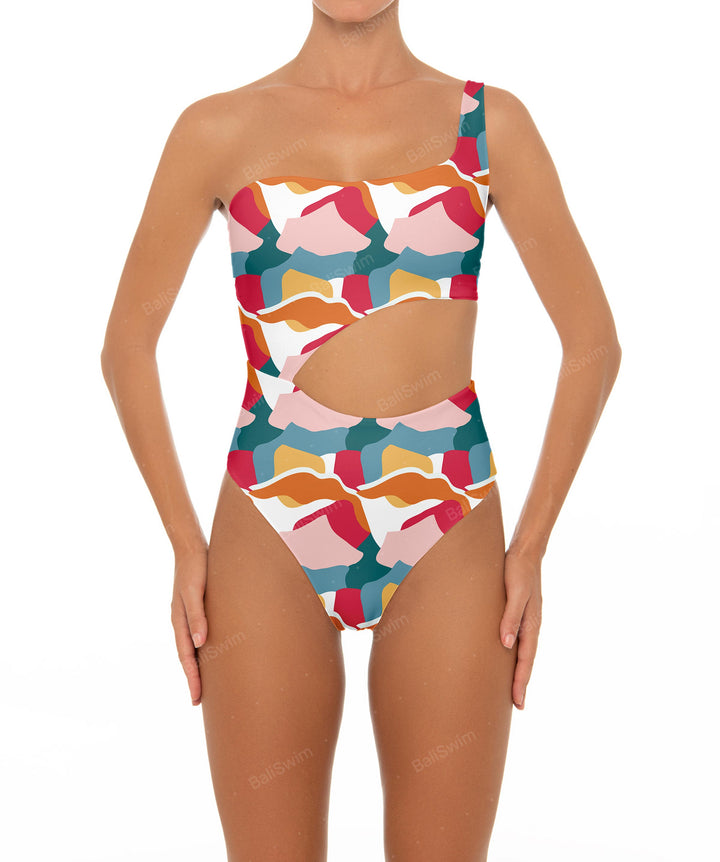 BSWS-S34 One Shoulder Swimsuit