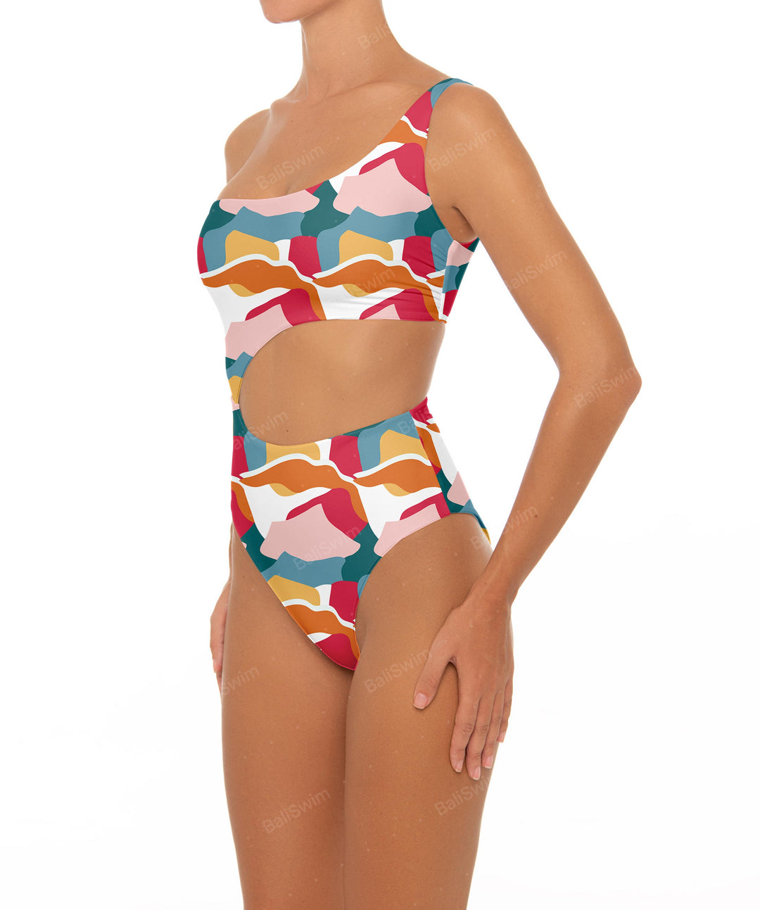 BSWS-S34 One Shoulder Swimsuit