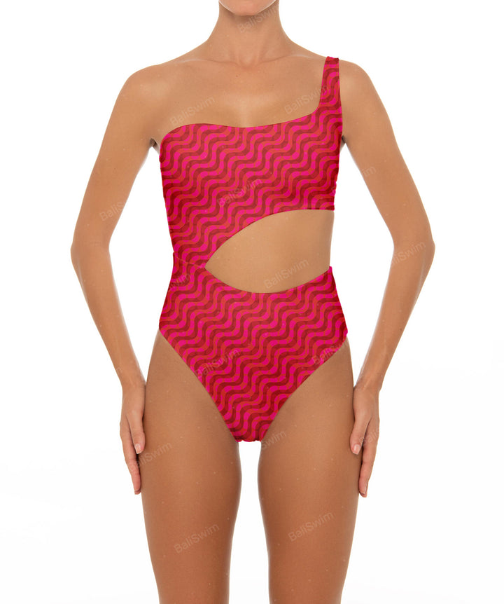 BSWS-S34 One Shoulder Swimsuit