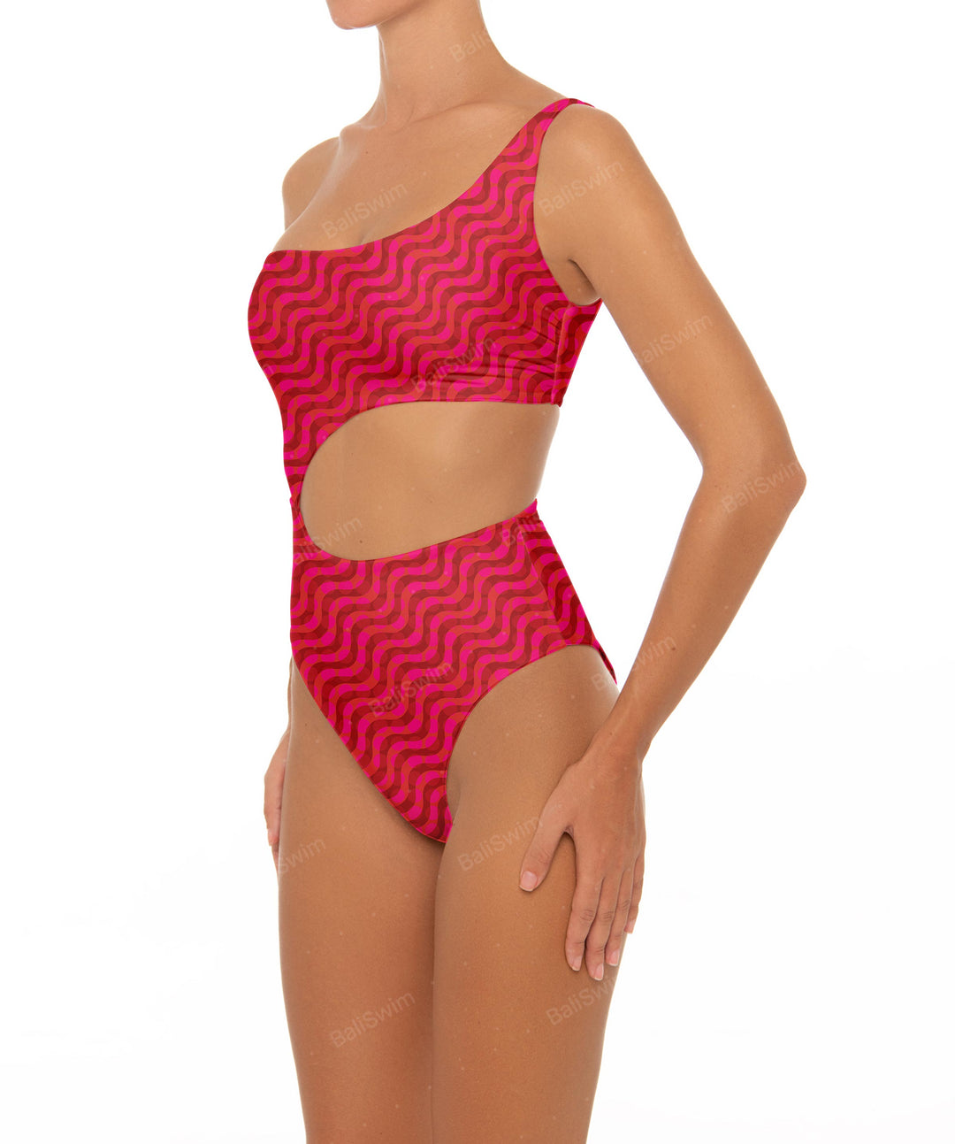 BSWS-S34 One Shoulder Swimsuit