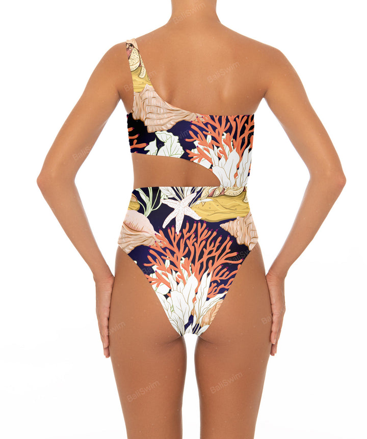 BSWS-S34 One Shoulder Swimsuit