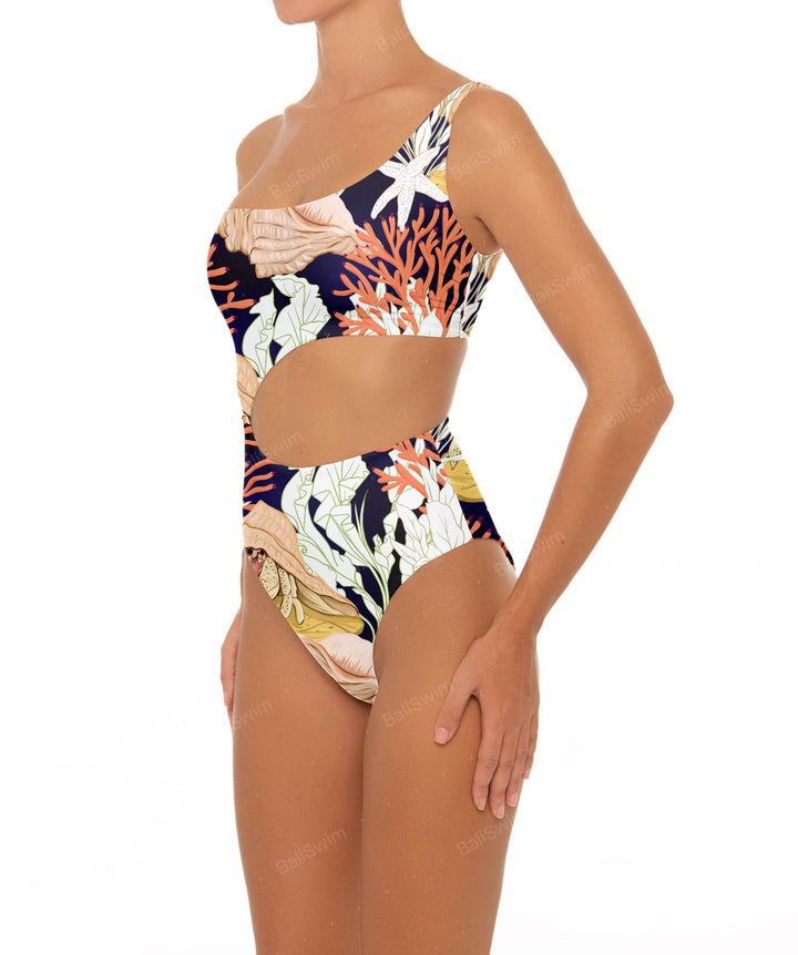 BSWS-S34 One Shoulder Swimsuit