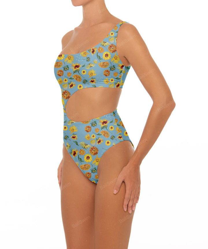 BSWS-S34 One Shoulder Swimsuit