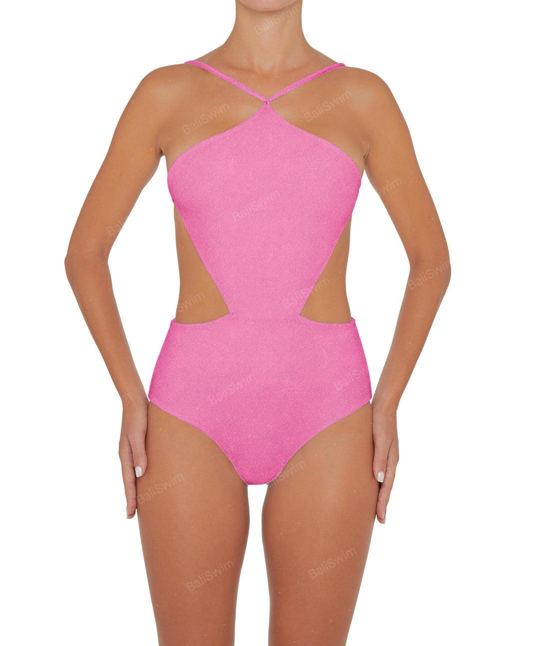 BSWS-S45 Peek a Boo Halter One Piece