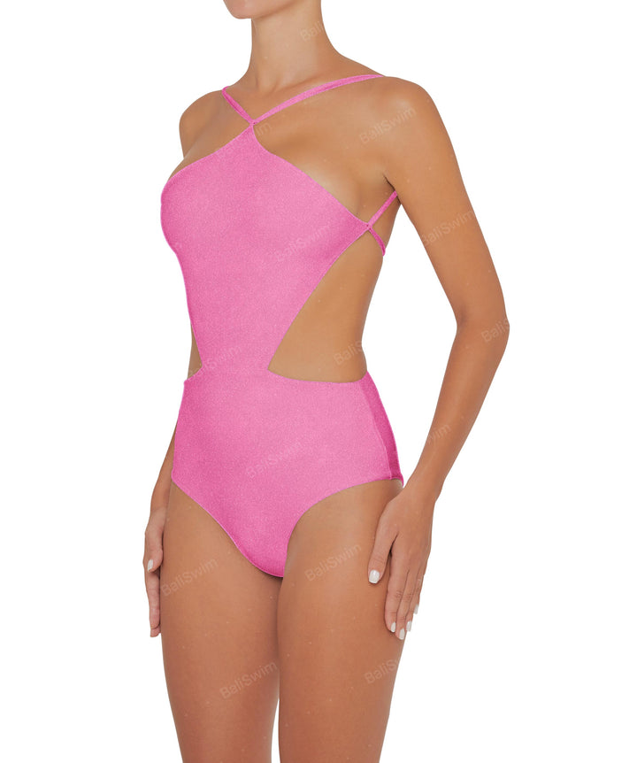 BSWS-S45 Peek a Boo Halter One Piece
