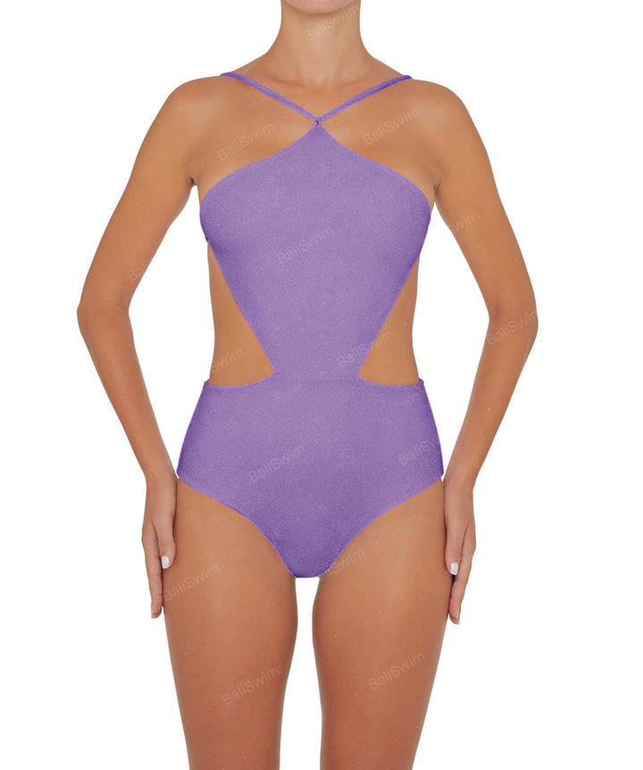 BSWS-S45 Peek a Boo Halter One Piece